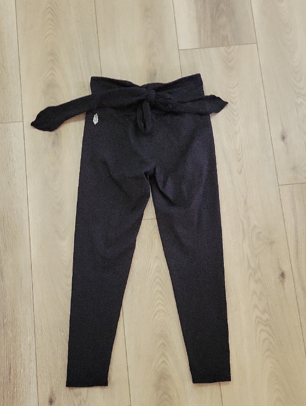 FP Movement by Free People Black High-Waist Tie Leggings